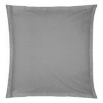 Taie d'oreiller 63 x 63 cm Coton gris